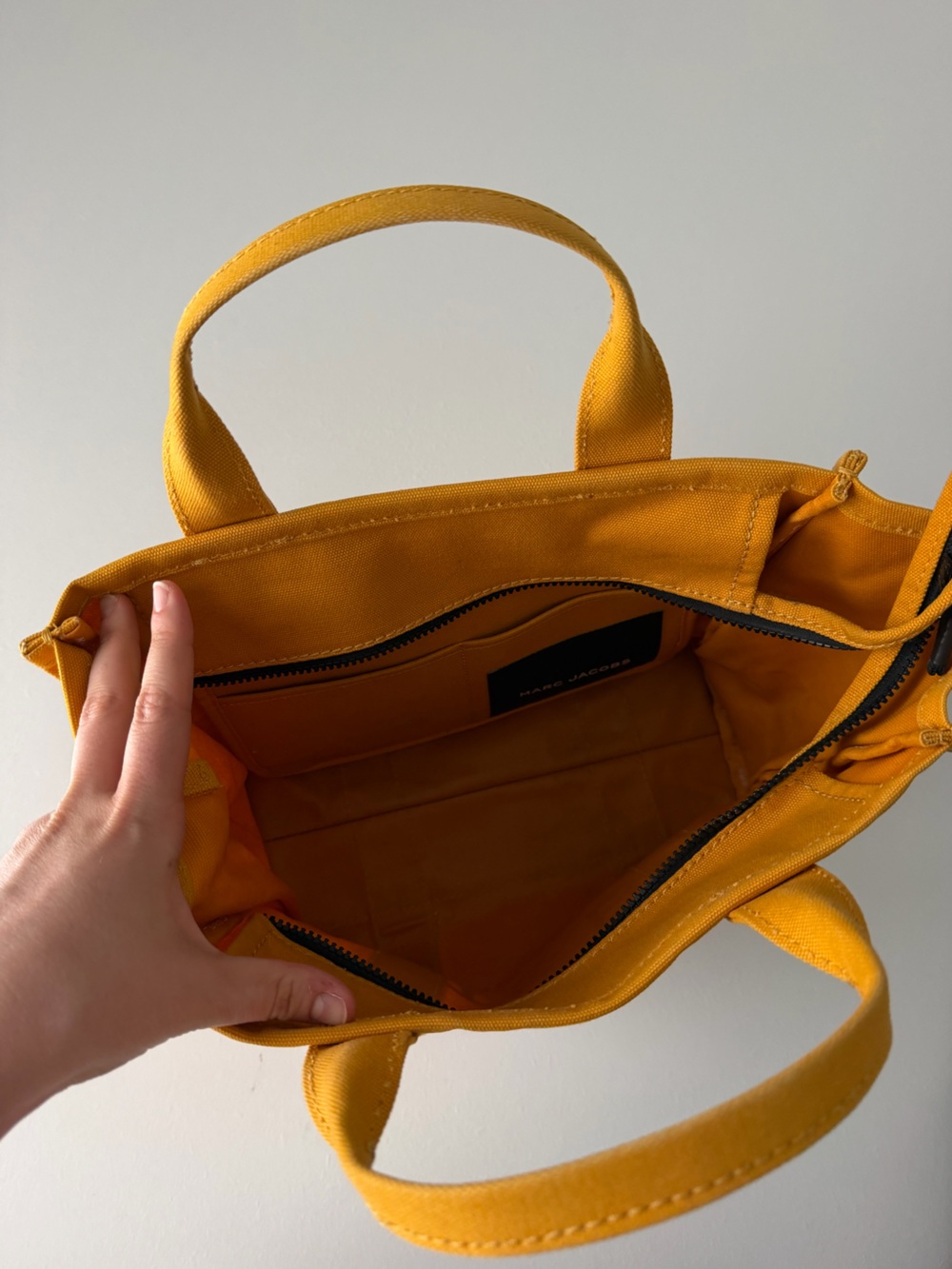 Marc Jacobโs Crossbody Canvas Tote Bag Yellow - Picture 6 of 6